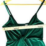 Club L London Women’s Bottle Emerald Green Velvet Plunge Neck Twist Maxi Dress 8 Photo 8