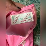 Vintage handmade 50/60s pink beaded cap sleeve formal maxi dress, size small Photo 12