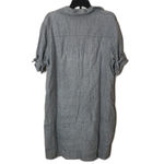 Linen gray ladies midi pullover shirt dress made in Italy lightweight cute Size M Photo 8