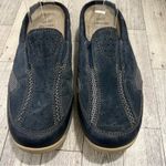 Earth Origins Suede Clogs Mules Clara Cortney Women's 8M Bleu Marine Photo 1