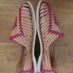 Ladies' Mexican Made Sidrey Catrina Huarache Shoes Size US 8 Tan Photo 5