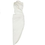 PLT LABEL OFF WHITE DRAPED RUCHED SKIRT MIDAXI DRESS Size Small NWT Photo 2