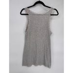 Old Navy Vintage Y2K  Ribbed Tank Top Womens Large Gray Lace Trim Cotton Blend Photo 6