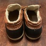 DKSUKO rubber ankle boots slip on black & tan size 7 Photo 3