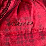 Columbia  Women's Checkered Red Puffer Jacket plaid removable hood down coat Photo 7