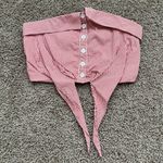 Urban Outfitters Strapless Linen Crop Top Photo 2