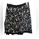 Catherine Malandrino  for Design Nation Ivory/Black Paris Skirt size 4 Photo 0