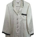 Oscar de la Renta Pink Label Ladies Medium Satin Pajama Top 100% POLYESTER Photo 0