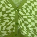 LA Hearts Green Checkered Sweater Photo 1