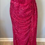 Elegant Pink Sequin Gown Maxi length large Photo 2