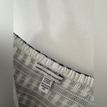 American Eagle White Blue Gingham Plaid Tie Cutout Romper Photo 6