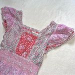 Love Shack Fancy  Stanton Mini Dress in Patchwork Floral Print size XS Photo 4