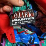 VTG OZARK MOUNTAIN WESTERN COWBOY TRIBAL PRINT BUTTON UP SHIRT Black Photo 4