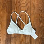 ANDIE  Valencia Bikini Top Ribbed White size‎ M NWT Swimsuit Photo 2