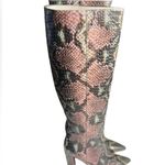 Sam Edelman NWB  Green Multi Snake Print Leather knee-high boot size 5 Photo 1
