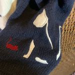 Christopher & Banks Vintage  Navy & Cream Cat Cardigan Size S Photo 5