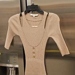💕FAVORITE DAUGHTER💕 The Midi Knit Dress ~ Sand Small S NWT Photo 2