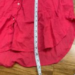 J.Crew  Cotton Popover Shirt Womens Small Long Sleeve Button Down‎ Top Hot Pink Photo 8