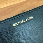 Michael Kors  Jet Set Travel Black Textured Leather Continental Wristlet Wallet Photo 10