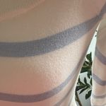 Blue Blush  Striped Cream and Blue Cardigan Photo 1
