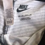 Nike Black/White Striped Elastic Pull On Stretchy Athleisure Leggings Photo 3