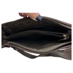 Fossil  Vintage 75082 Brown Multi Pocket Brass Hardware Shoulder Bag Purse Photo 4