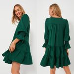 Pomander Place Kenzo Hunter Green Crepe Dress Photo 1