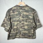 Sanctuary Women’s Camouflage Short Sleeve Button Snap Shirt with Pockets size M Photo 3
