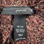 Venezia Sweater Size 18/20 Button Down Collared Brown Photo 1