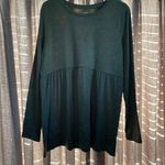 Sonoma  Green Maternity Drapey Empire Waist Long Sleeve Shirt Size Large Photo 1