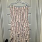 Drew  Blue/Pjnk/White Striped Emerson Strapless Tulip Hem Jumpsuit size L Photo 5