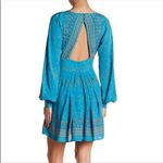 Free People Coryn Night Out Mini Dress in Green Combo Photo 1