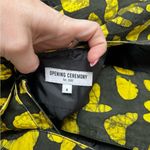 Opening Ceremony  Green & Yellow Batik Print Sleevless Collar Dress 4 Photo 1