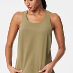 Spanx Casual Friday Tank Top Olive Green Racerback Lightweight Stretch S Photo 0