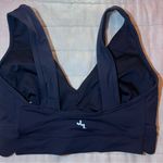 JoyLab  Scalloped Black V-Neck Sports Bra Size Small Photo 8