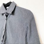 AGLINI Shirtmakers Dark Grey Peplum Long Sleeve Top Size XS Photo 1