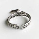 Silver Smiley Face Charm ring Photo 3