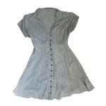 Kimchi Blue Urban Outfitters Lucy Mini Dress Floral Print Button Casual Size M Photo 4