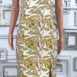 Gianni Bini NEW  Yellow Leaf Print Beckham Rib Cut Photo 1