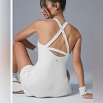Alo Yoga  AloSoft Backspin Dress In White Photo 1