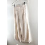 Z Supply  High Rise Wide Leg Farrah Linen Blend Pants Trousers Cream Ivory Small Photo 10