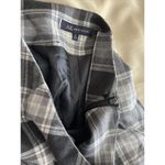 Anne Klein AK Women's Size 6 Check Embroidered Pleated Flair Lined Skirt Photo 5