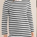 Boden White/Black Breton Striped Jersey Mini T Photo 0