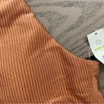 Aerie NWT  size small brown tan glittery sports bra medium support stretch Photo 3