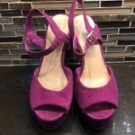 Olsenboye  color block heels Women’s Size 8 Magenta And Purple Photo 2
