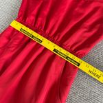 Banana Republic Factory Coral Red Cutout Midi Sleeveless Dress w Pockets Size 0 Photo 8