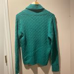 Charter Club  Turquoise Cowl Neck Sweater Photo 4