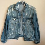 BP Super Distressed Soft Denim Trucker Jacket Photo 2