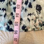 Mystree  Womens Animal Print Smocked Slit Summer Maxi Dress Black‎ Green Large Photo 7