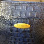 Brahmin  Blue Crocodile Leather Top Zipper Closure Shoulder Bag Photo 2